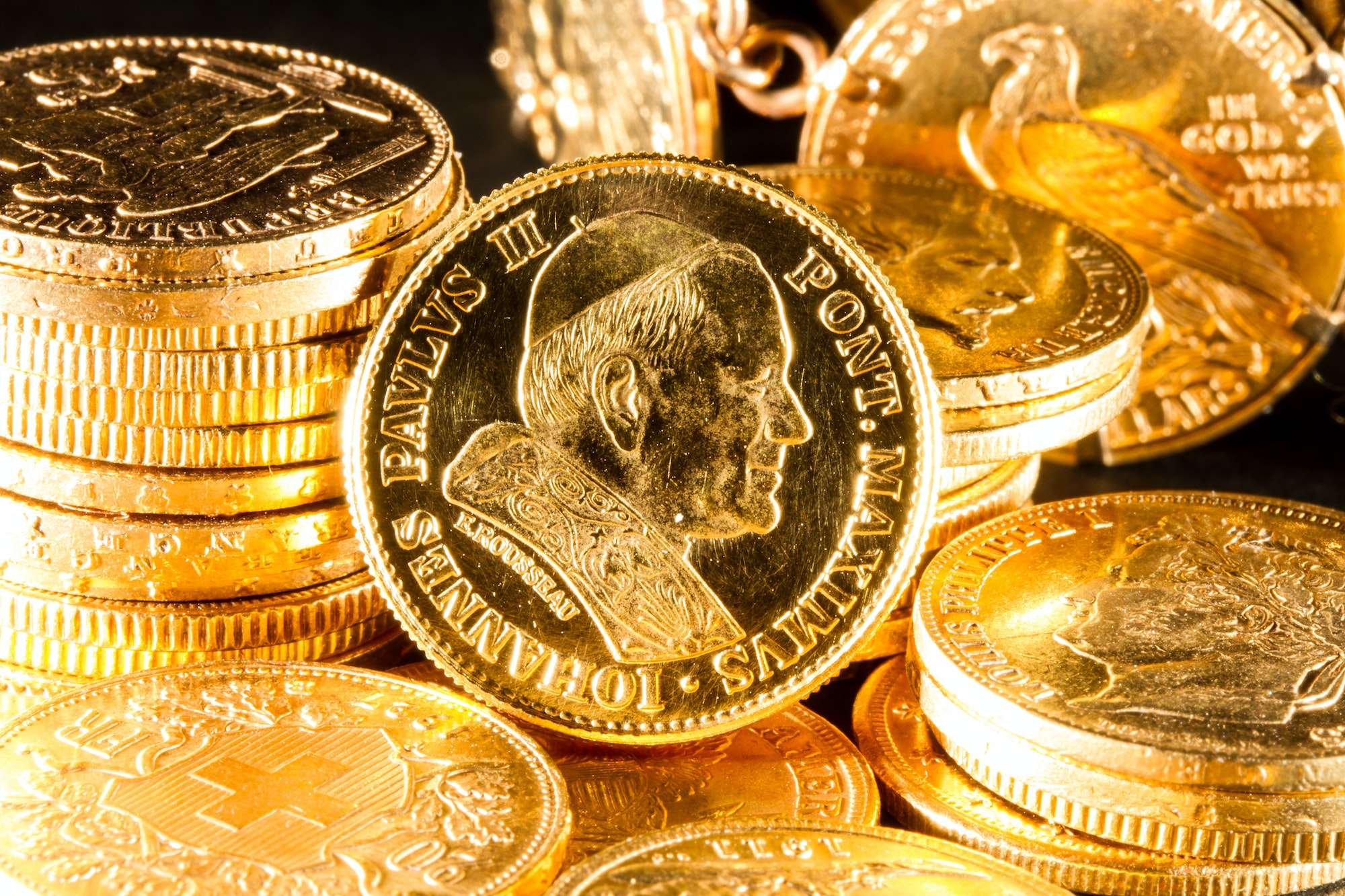 Jewels and gold coins